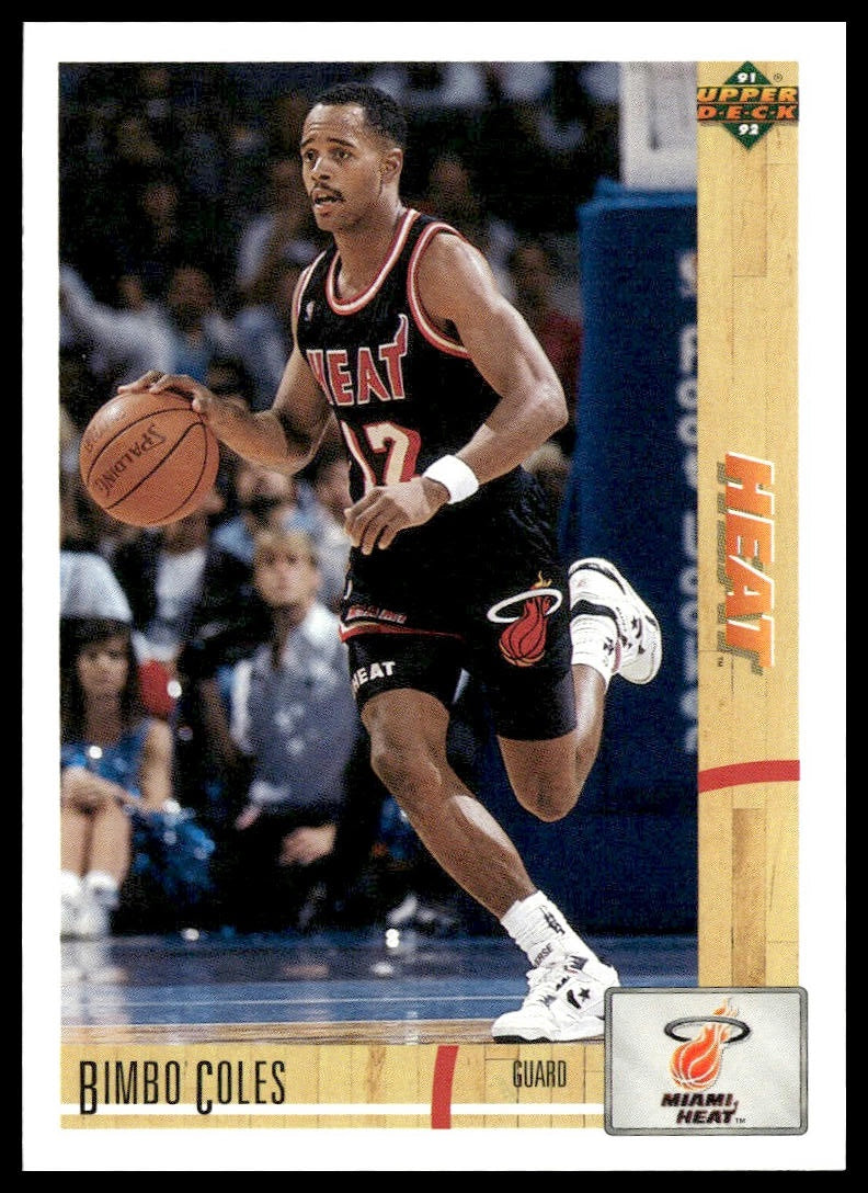 Bimbo Coles #149 1991-92 Upper Deck Miami Heat RC