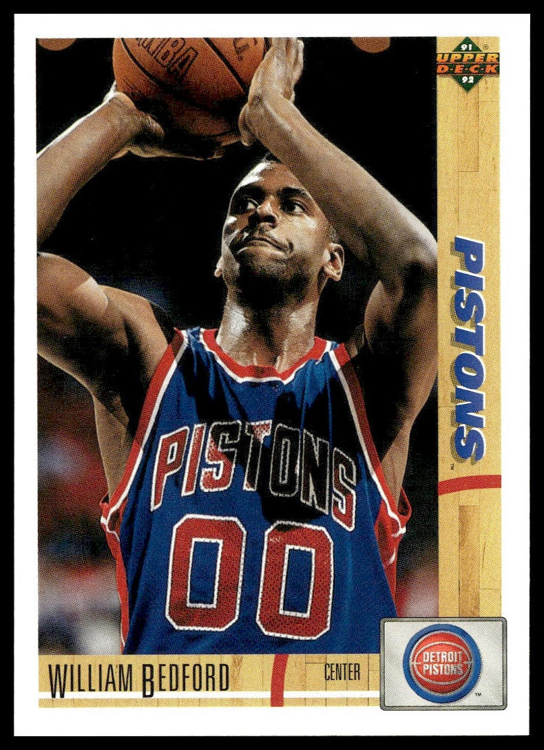 William Bedford #183 1991-92 Upper Deck Detroit Pistons
