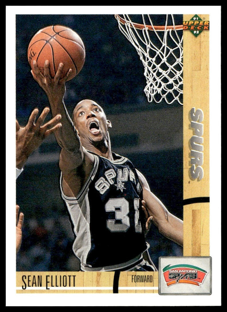 Sean Elliott #287 1991-92 Upper Deck San Antonio Spurs