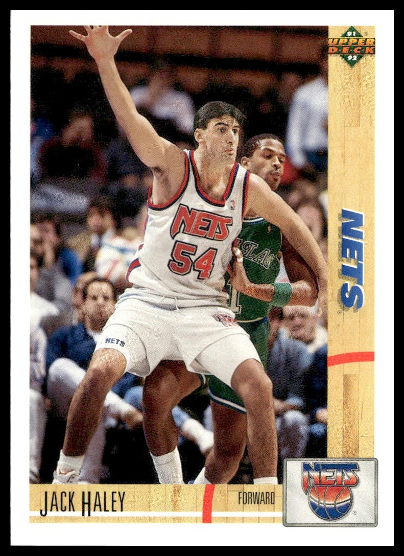 Jack Haley #317 1991-92 Upper Deck New Jersey Nets