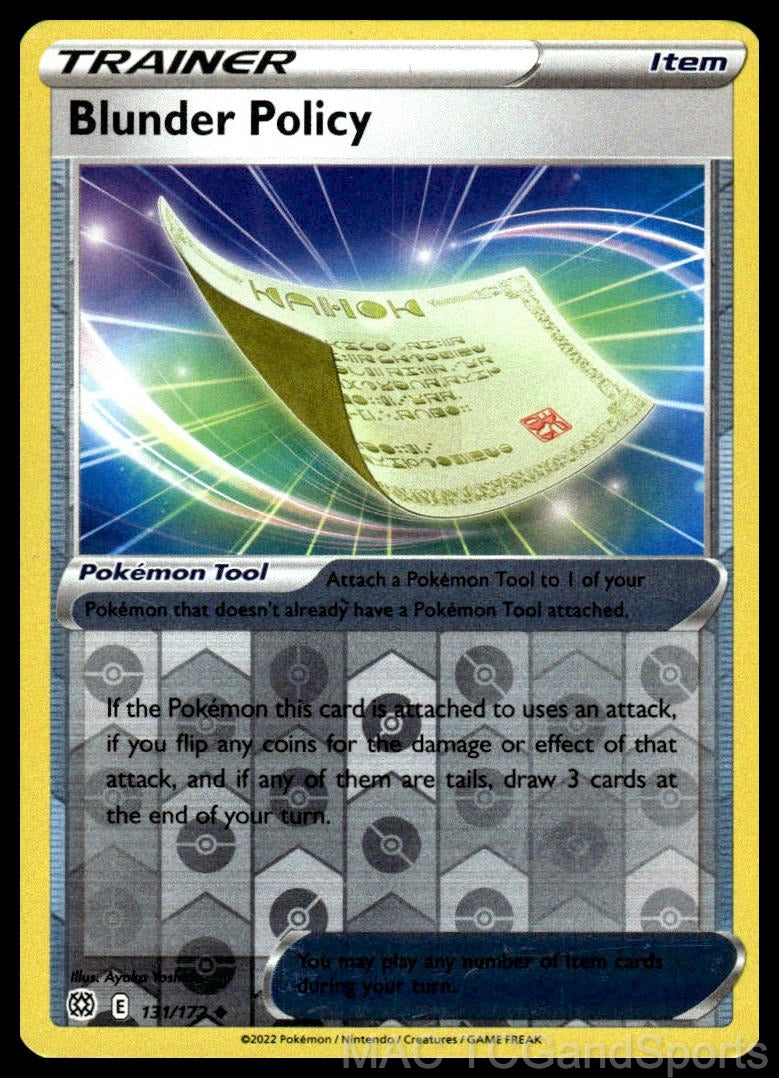 Blunder Policy 131/172 Reverse Holo