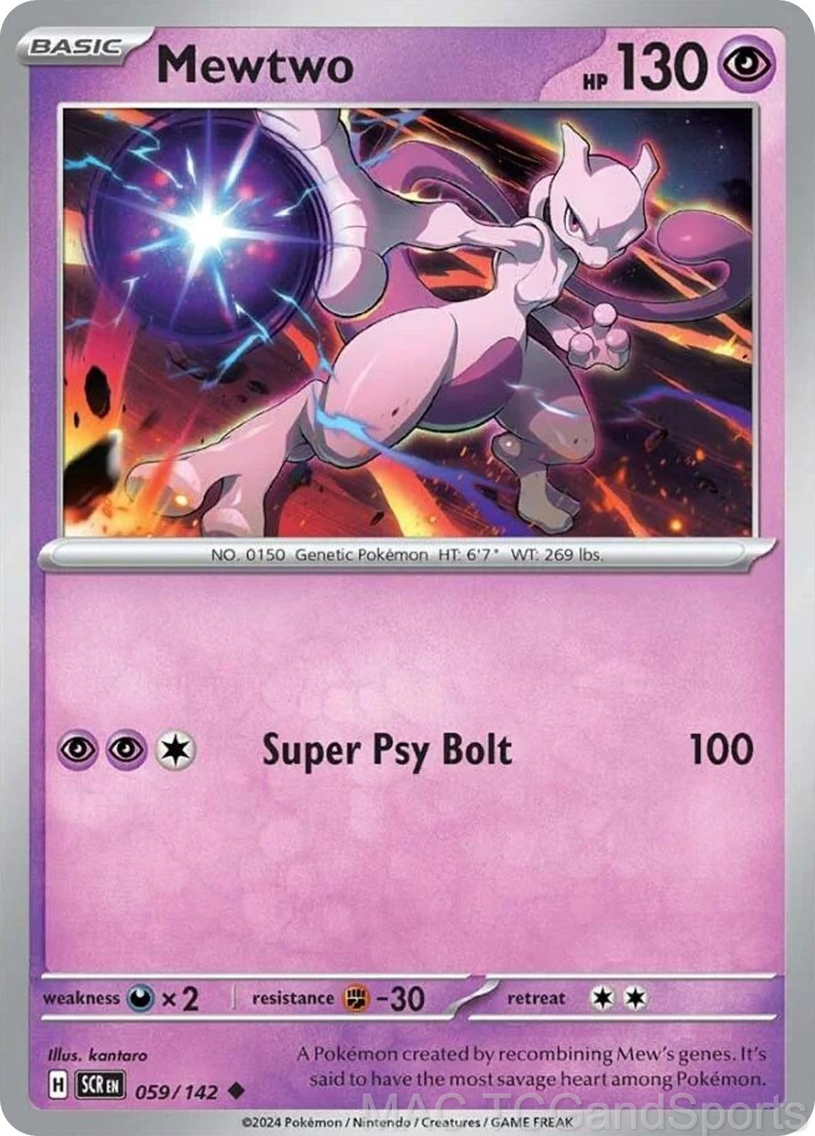 Mewtwo 059/142 Reverse Holo