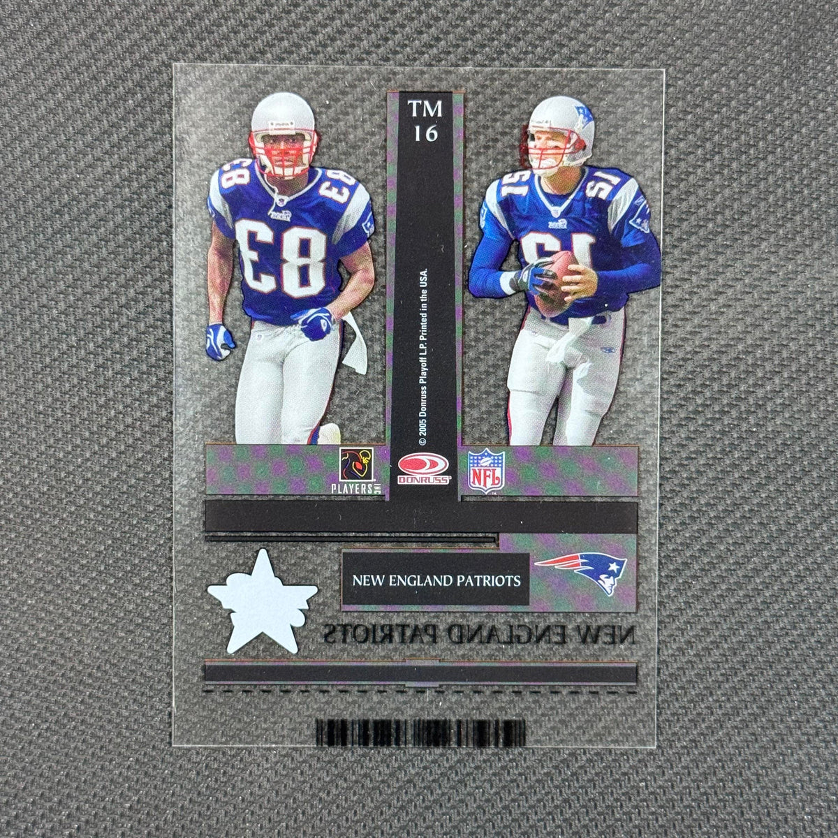 Tom Brady / Branch #TM16 Bronze 2005 Leaf Rookies & Stars #/1250 Patriots