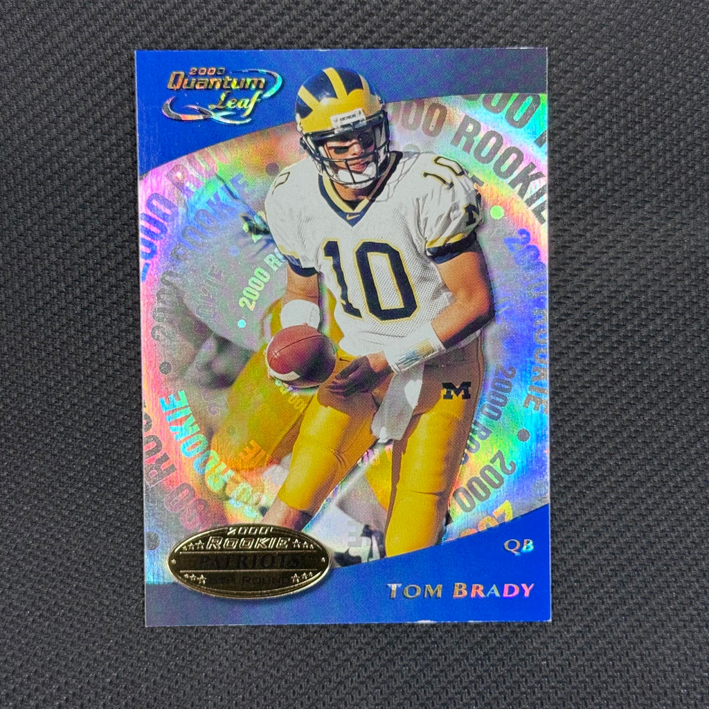 Tom Brady #343 2000 Quantum Leaf New England Patriots RC