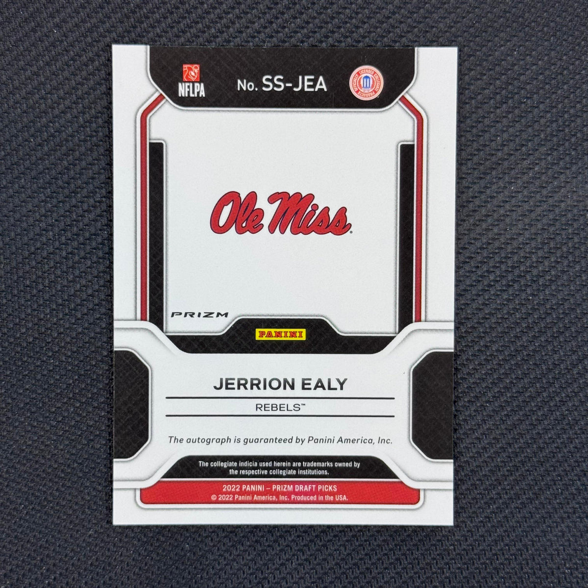 Jerrion Ealy #SS-JEA 2022 Prizm Draft Picks Sensational Gold Ice Auto