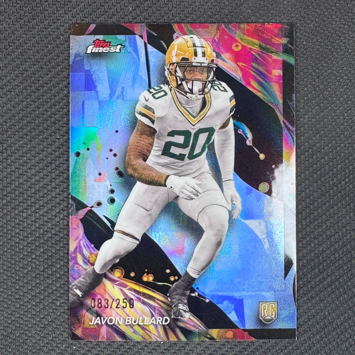 Javon Bullard #166 Sky Blue Refractor 2024 Finest #/250 Green Bay Packers RC