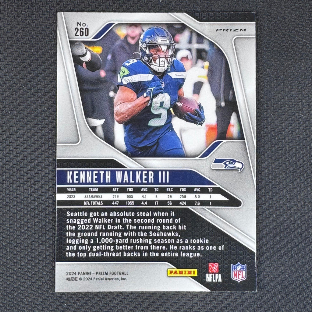 Kenneth Walker III #260 Disco 2024 Panini Prizm Seattle Seahawks