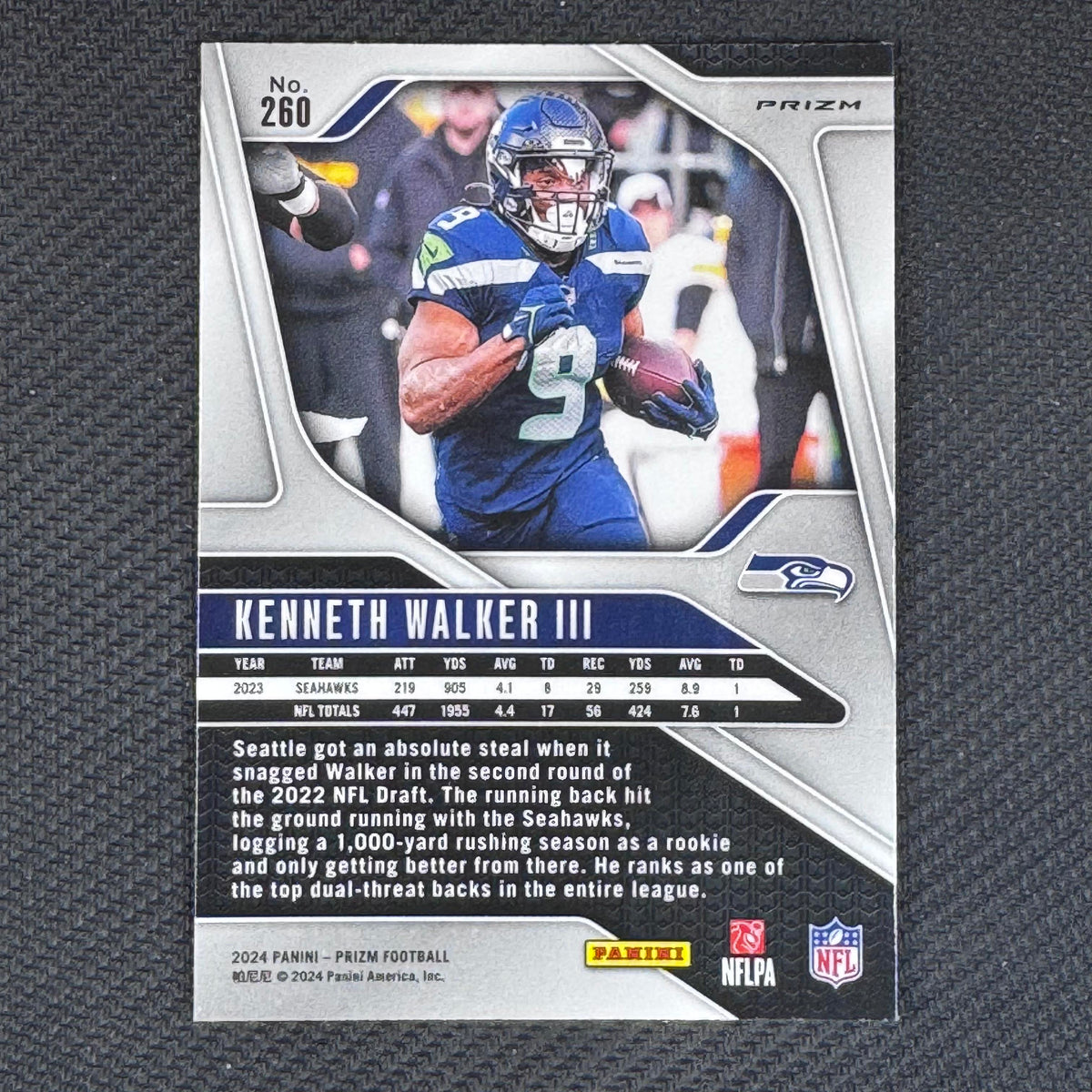 Kenneth Walker III #260 Disco 2024 Panini Prizm Seattle Seahawks