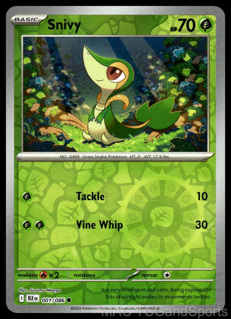 Snivy 001/086 Reverse Holo