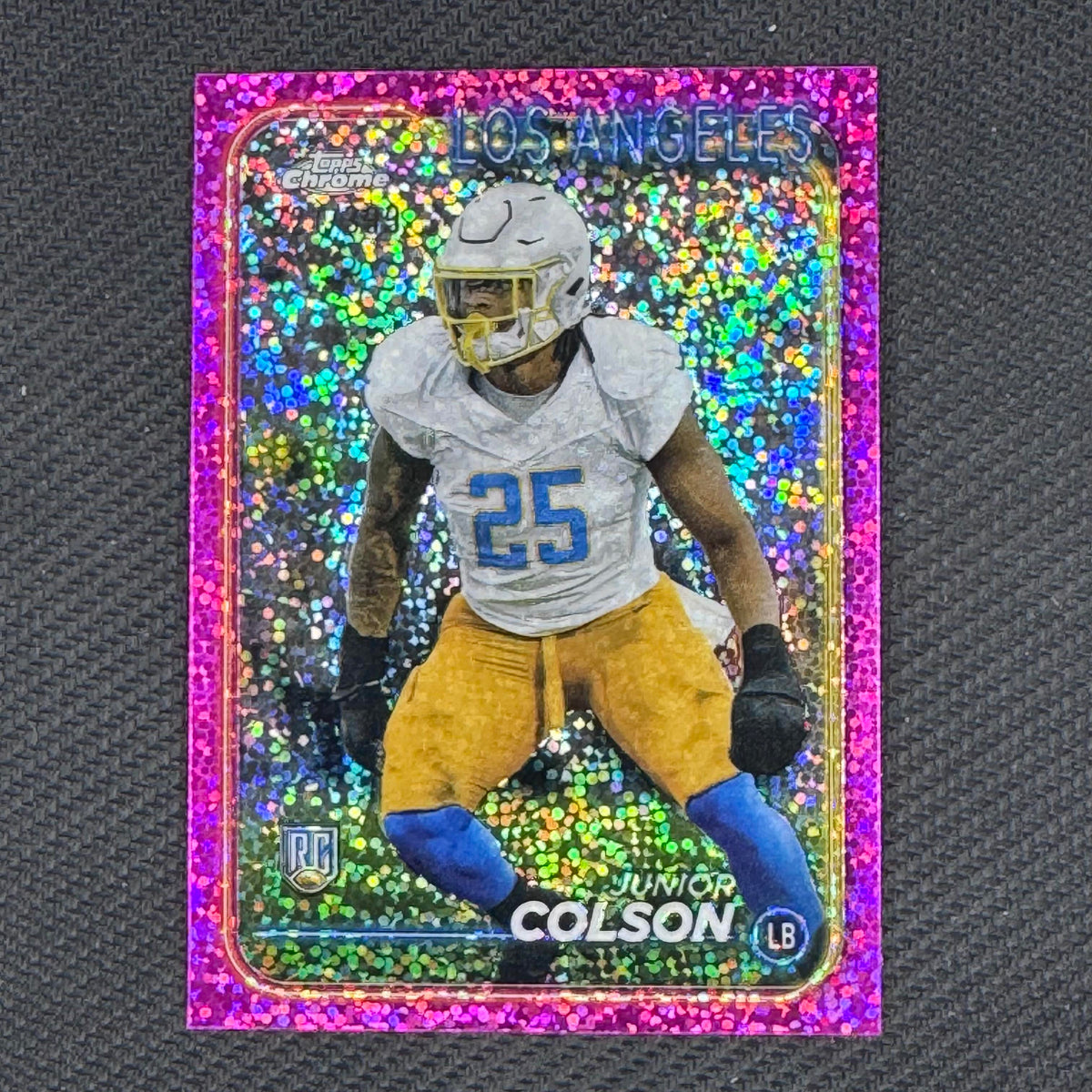 Junior Colson #291 Magenta Refractor 2024 Topps Chrome #/399 Chargers Rookie