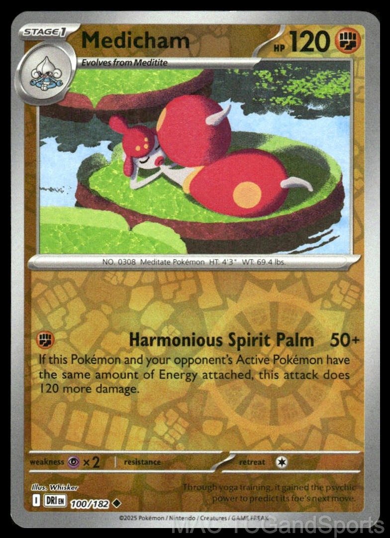 Medicham 100/182 Reverse Holo