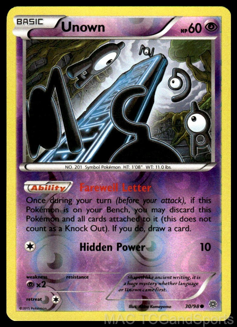 Unown 30/98 Reverse Holo