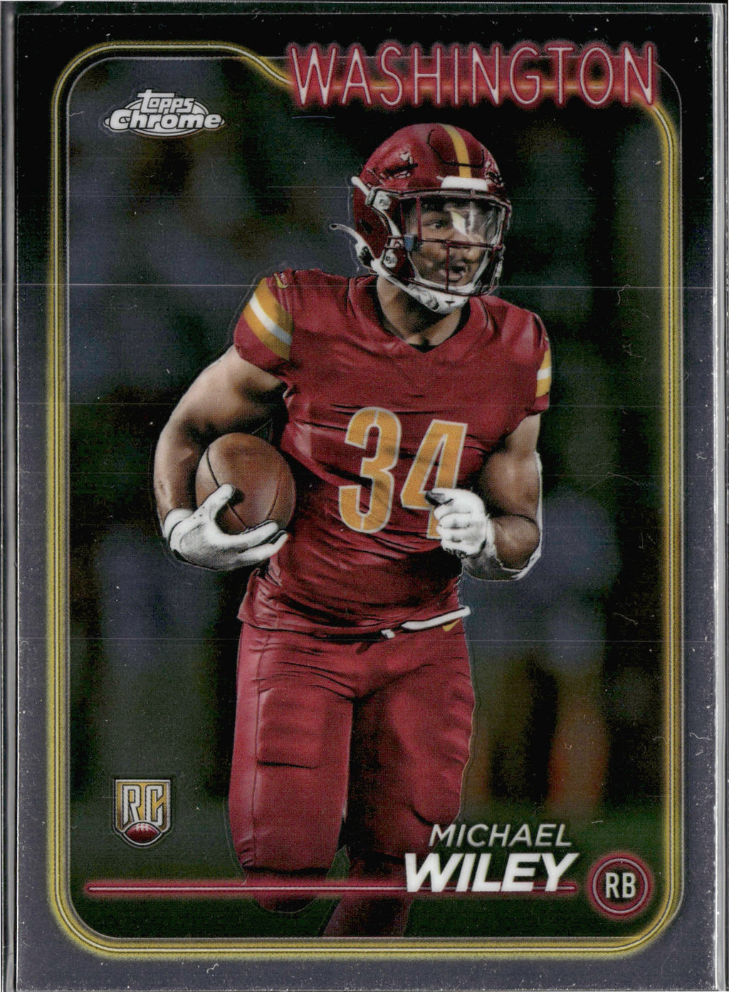 Michael Wiley #300 2024 Topps Chrome Washington Commanders RC