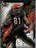 Jermaine Burton #95 Checkerboard Refractor 2024 Finest Cincinnati Bengals RC