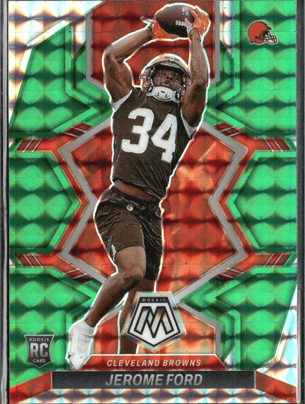 Jerome Ford #353 Mosaic Green 2022 Panini Mosaic Cleveland Browns RC