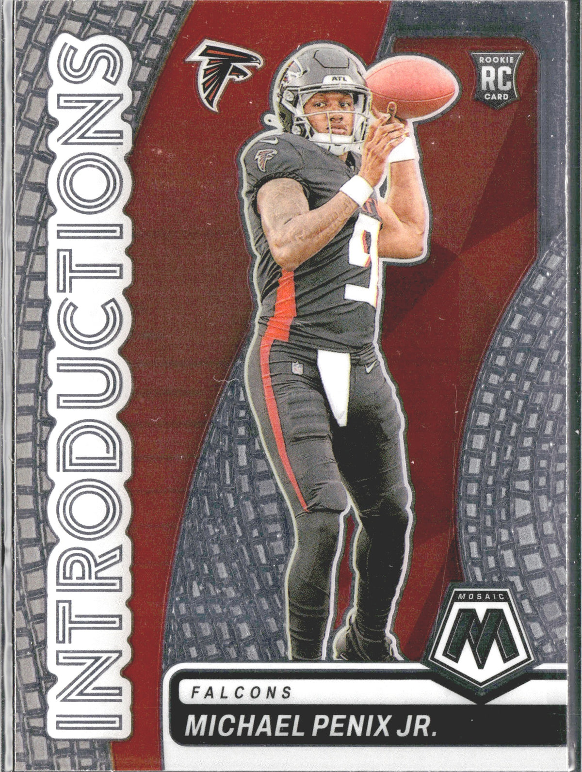 Michael Penix Jr. #6 Introductions Mosaic 2024 Panini Mosaic Atlanta Falcons