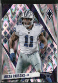 Micah Parsons #96 Silver Seismic 2023 Panini Phoenix Dallas Cowboys