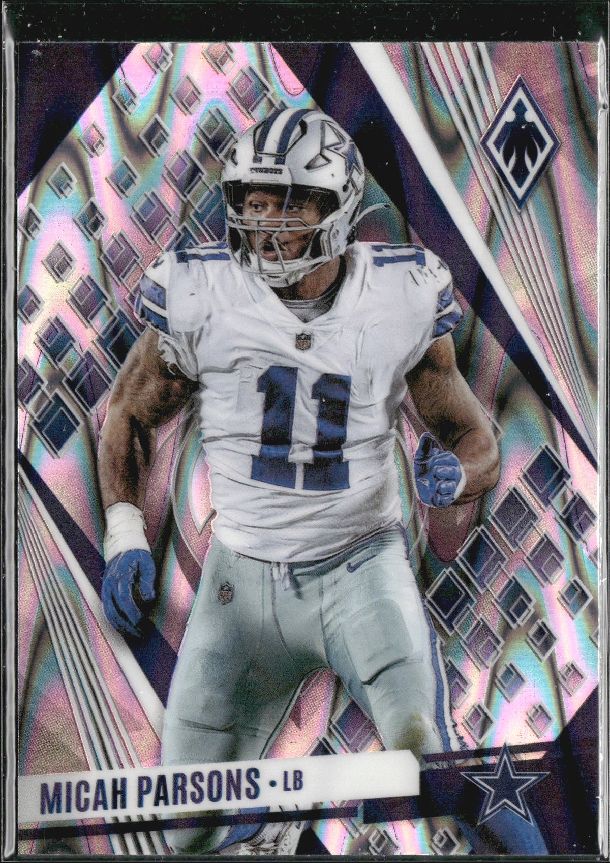 Micah Parsons #96 Silver Seismic 2023 Panini Phoenix Dallas Cowboys