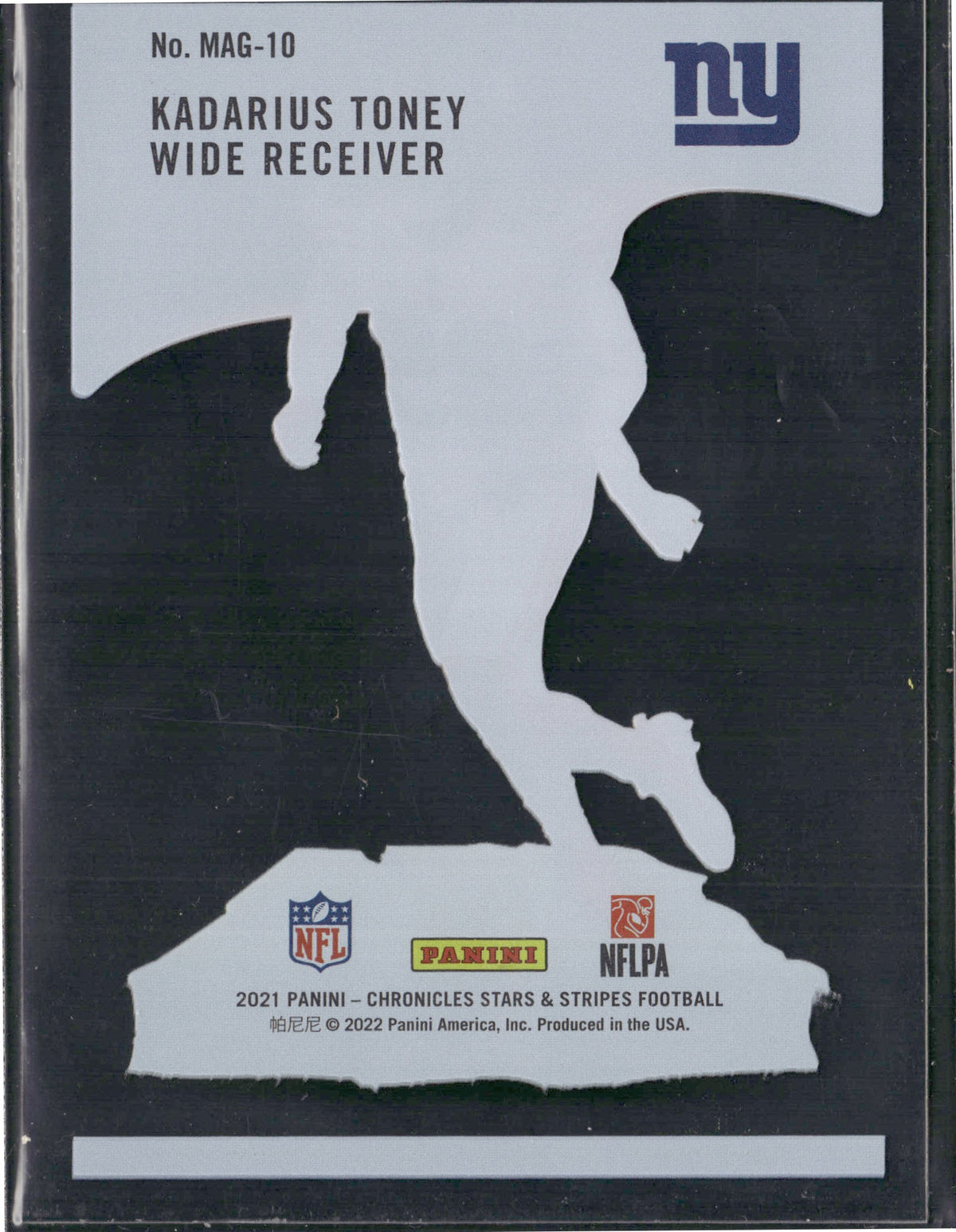 Kadarius Toney #MAG-10 Magnitude 2021 Panini Chronicles New York Giants
