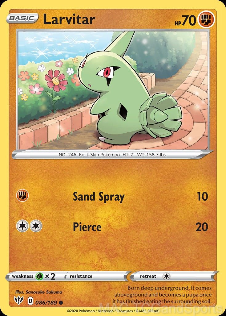 Larvitar 086/189 Reverse Holo