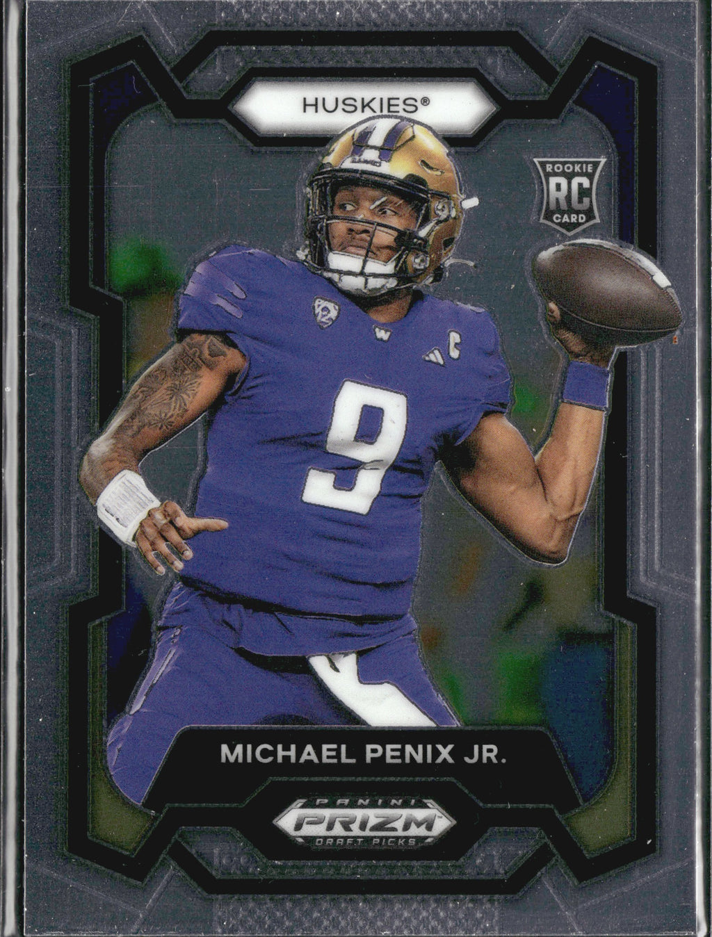 Michael Penix Jr. #101 2024 Panini Prizm Draft Picks Washington Huskies