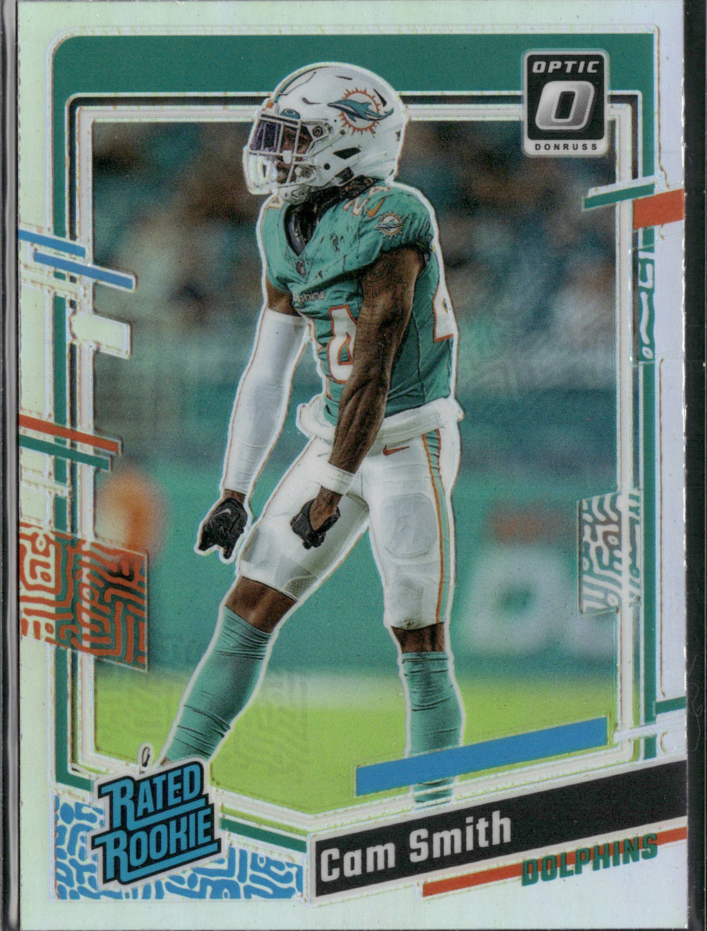 Cam Smith #268 Holo 2023 Donruss Optic Miami Dolphins RC