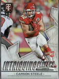 Carson Steele #17 Intriguing Players Mirror 2024 Panini Totally Certified Chiefs
