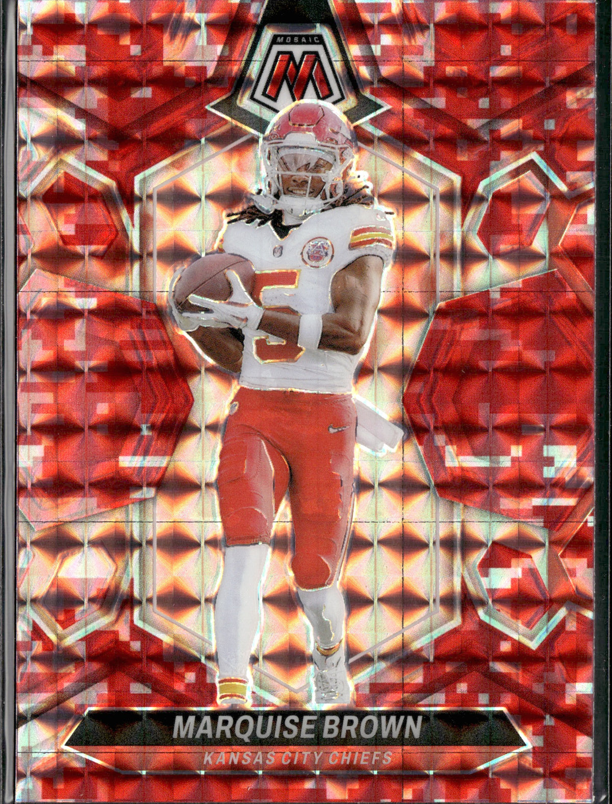 Marquise Brown #109 Mosaic Camo Red 2024 Panini Mosaic Kansas City Chiefs