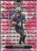 Zay Flowers #17 Mosaic Camo Pink 2024 Panini Mosaic Baltimore Ravens