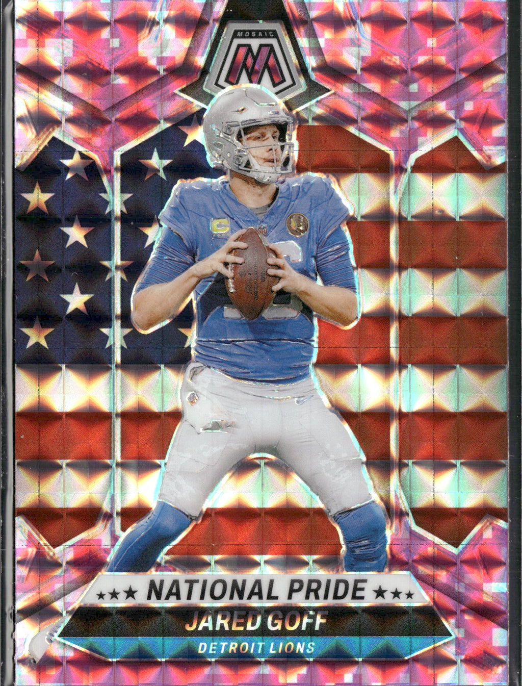 Jared Goff #252 Mosaic Camo Pink 2024 Panini Mosaic Detroit Lions