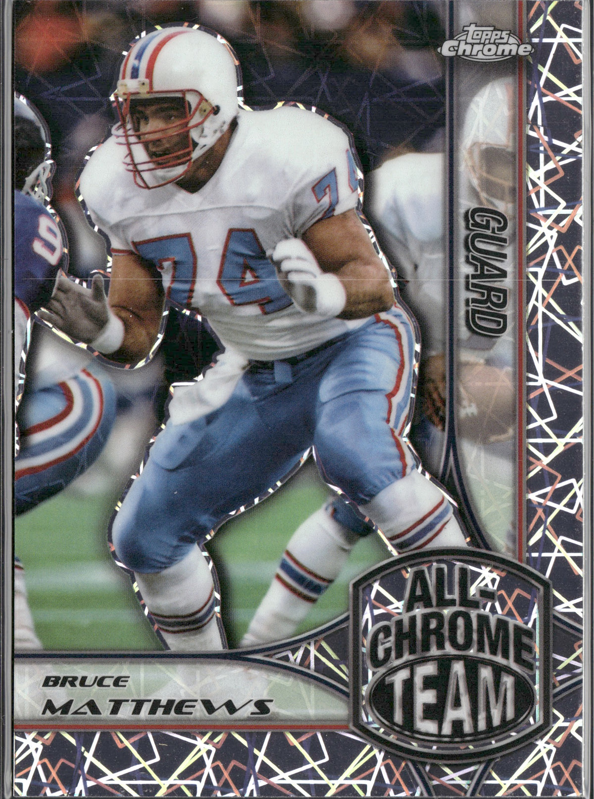 Bruce Matthews #ACT-8 All-Chrome Team Lazer Refractor 2024 Topps Chrome Oilers
