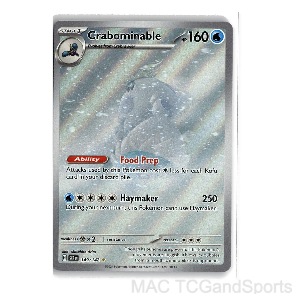Crabominable 149/142 Holo Stellar Crown Pokemon TCG NM