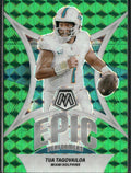 Tua Tagovailoa #EP-TT Epic Performers Mosaic Green 2024 Panini Mosaic Dolphins