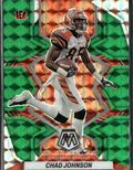 Chad Johnson #45 Mosaic Green 2022 Panini Mosaic Cincinnati Bengals