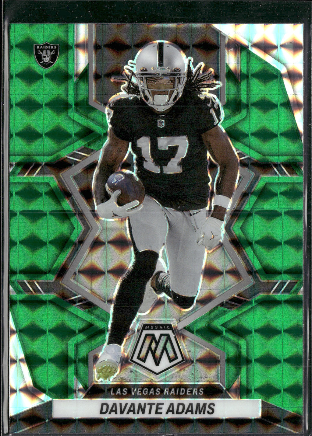 Davante Adams #208 Mosaic Green 2022 Panini Mosaic Las Vegas Raiders