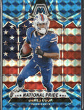 James Cook #259 Mosaic Reactive Blue 2024 Panini Mosaic Buffalo Bills