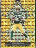Romeo Doubs #82 Mosaic Reactive Yellow 2024 Panini Mosaic Green Bay Packers