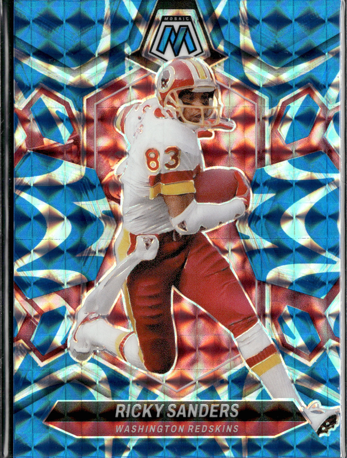 Ricky Sanders #240 Mosaic Reactive Blue 2024 Panini Mosaic Washington Redskins