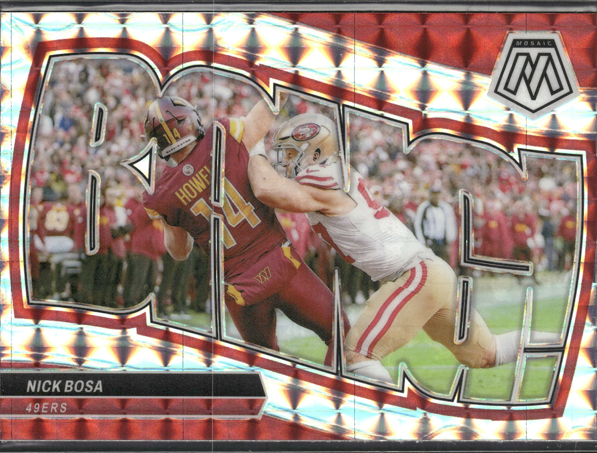 Nick Bosa #9 Bang! Mosaic 2024 Panini Mosaic San Francisco 49ers