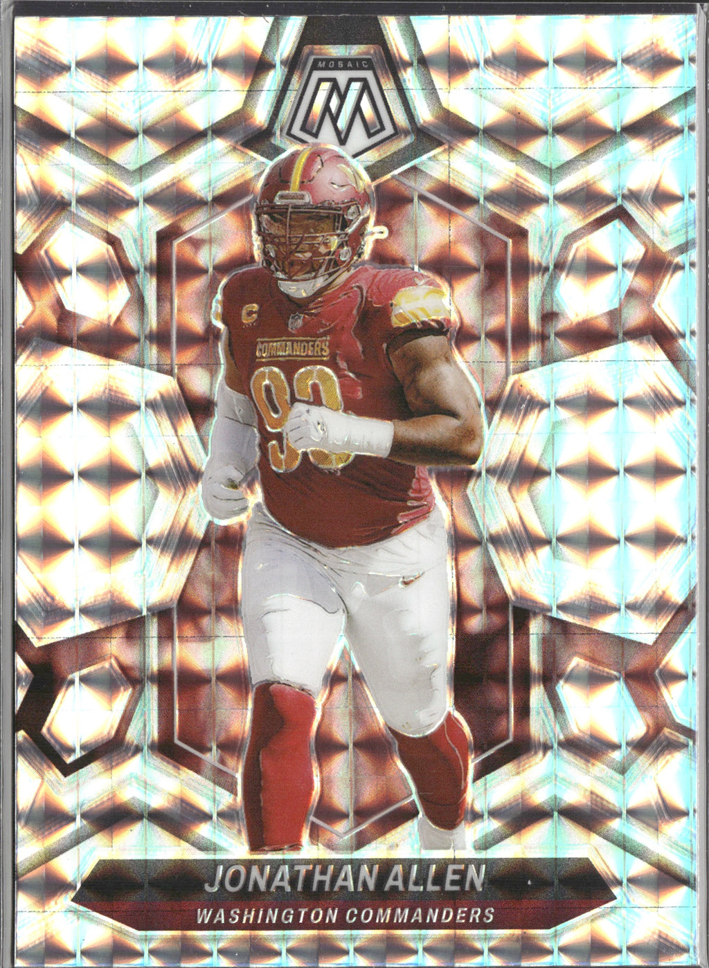 Jonathan Allen #223 Mosaic 2024 Panini Mosaic Washington Commanders