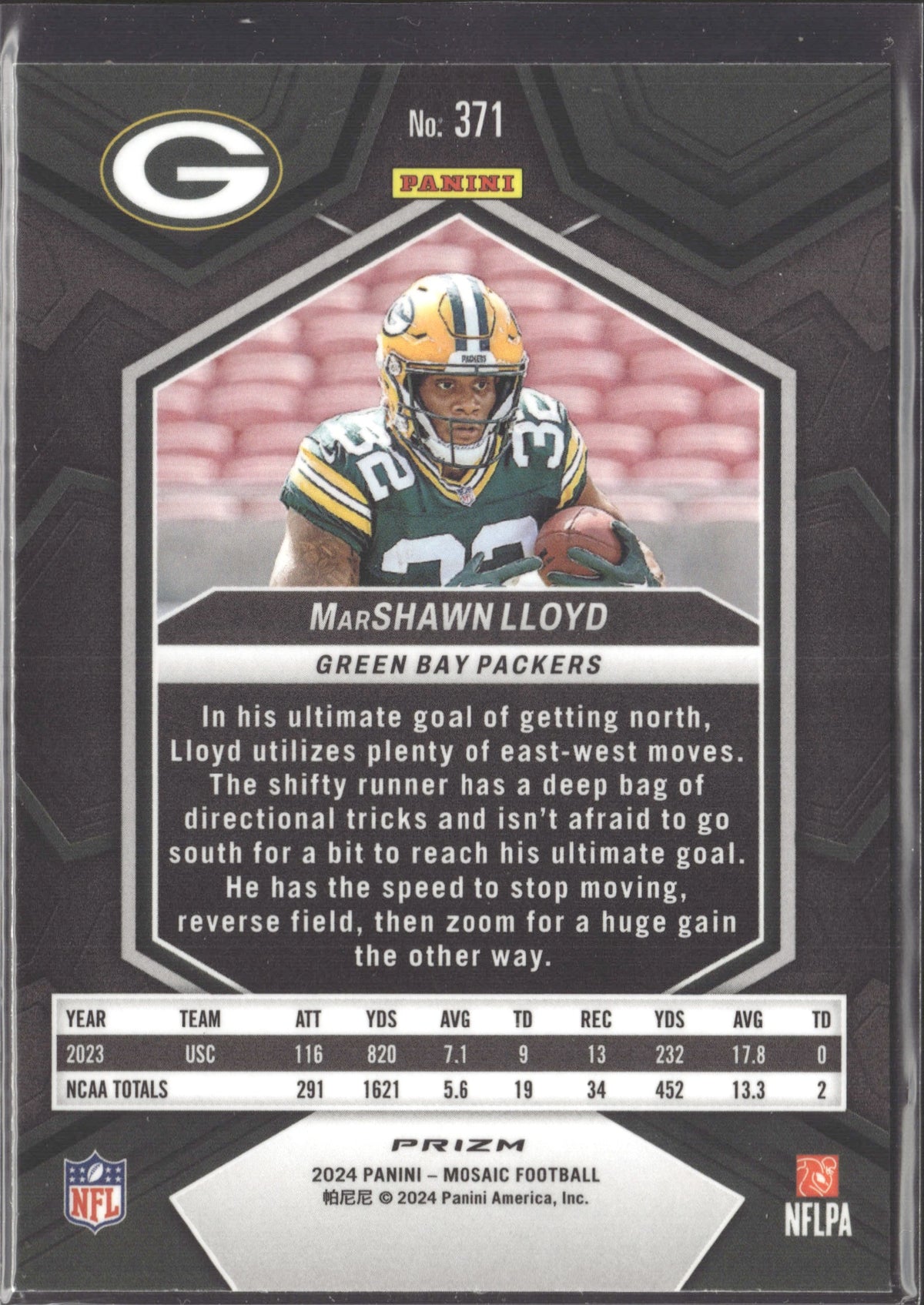 MarShawn Lloyd #371 Mosaic 2024 Panini Mosaic Green Bay Packers