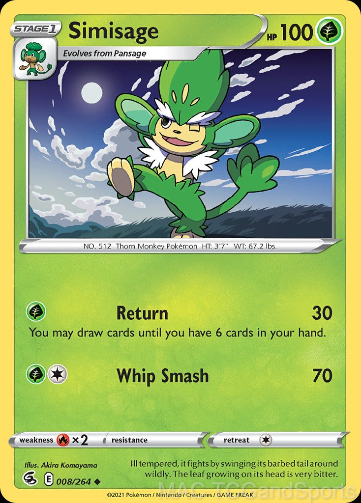Simisage 008/264 Reverse Holo