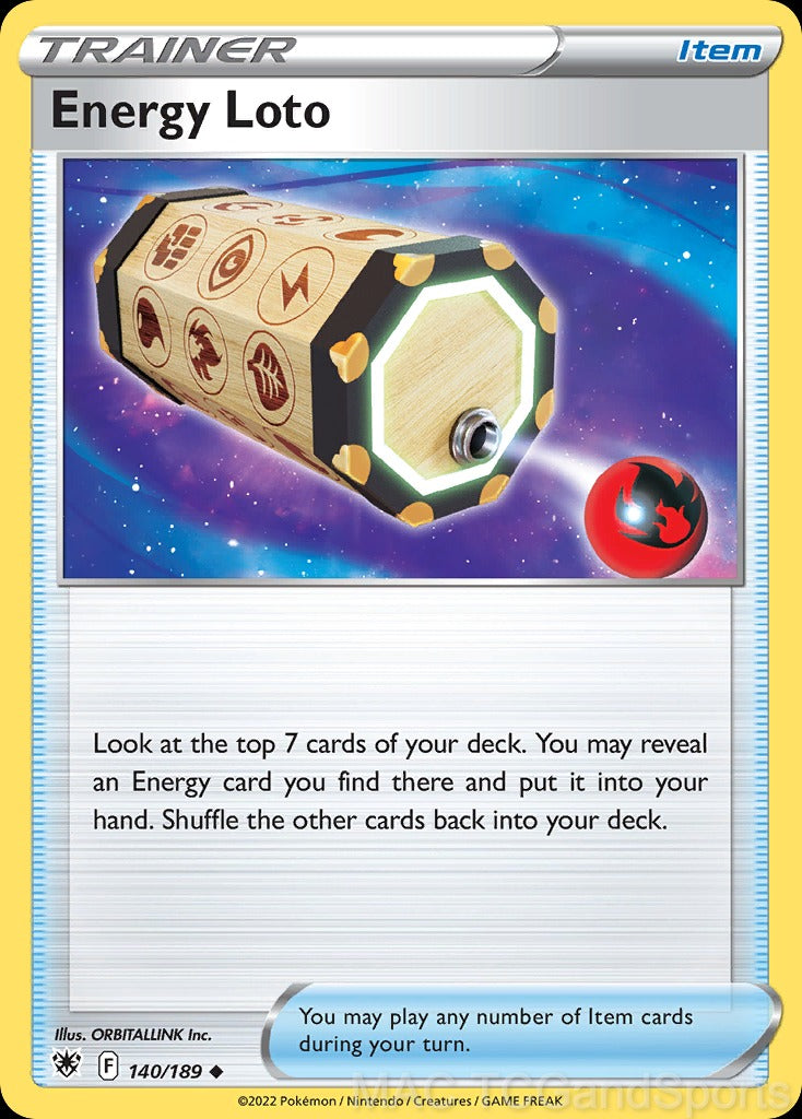 Energy Loto 140/189 Reverse Holo