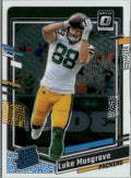 Luke Musgrave #241 2023 Donruss Optic Green Bay Packers RC