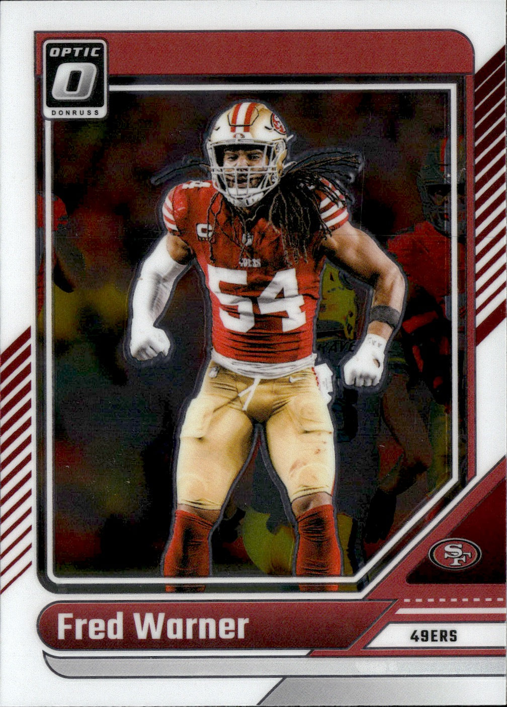 Fred Warner #175 2024 Donruss Optic San Francisco 49ers