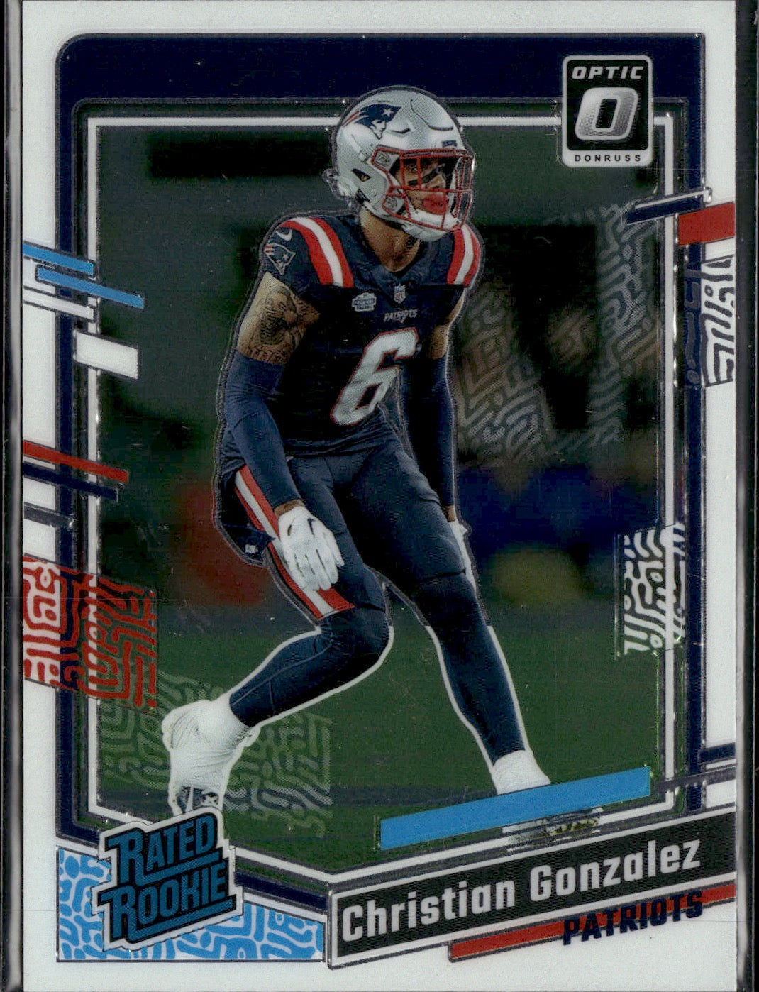 Christian Gonzalez #274 2023 Donruss Optic New England Patriots RC