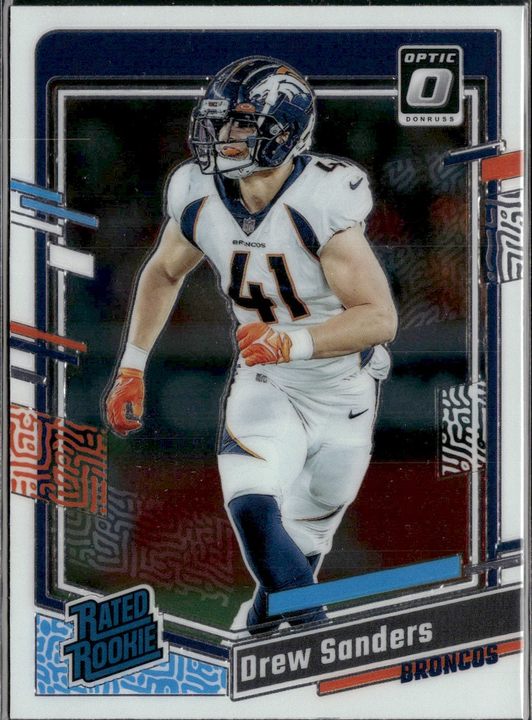 Drew Sanders #230 2023 Donruss Optic Denver Broncos RC