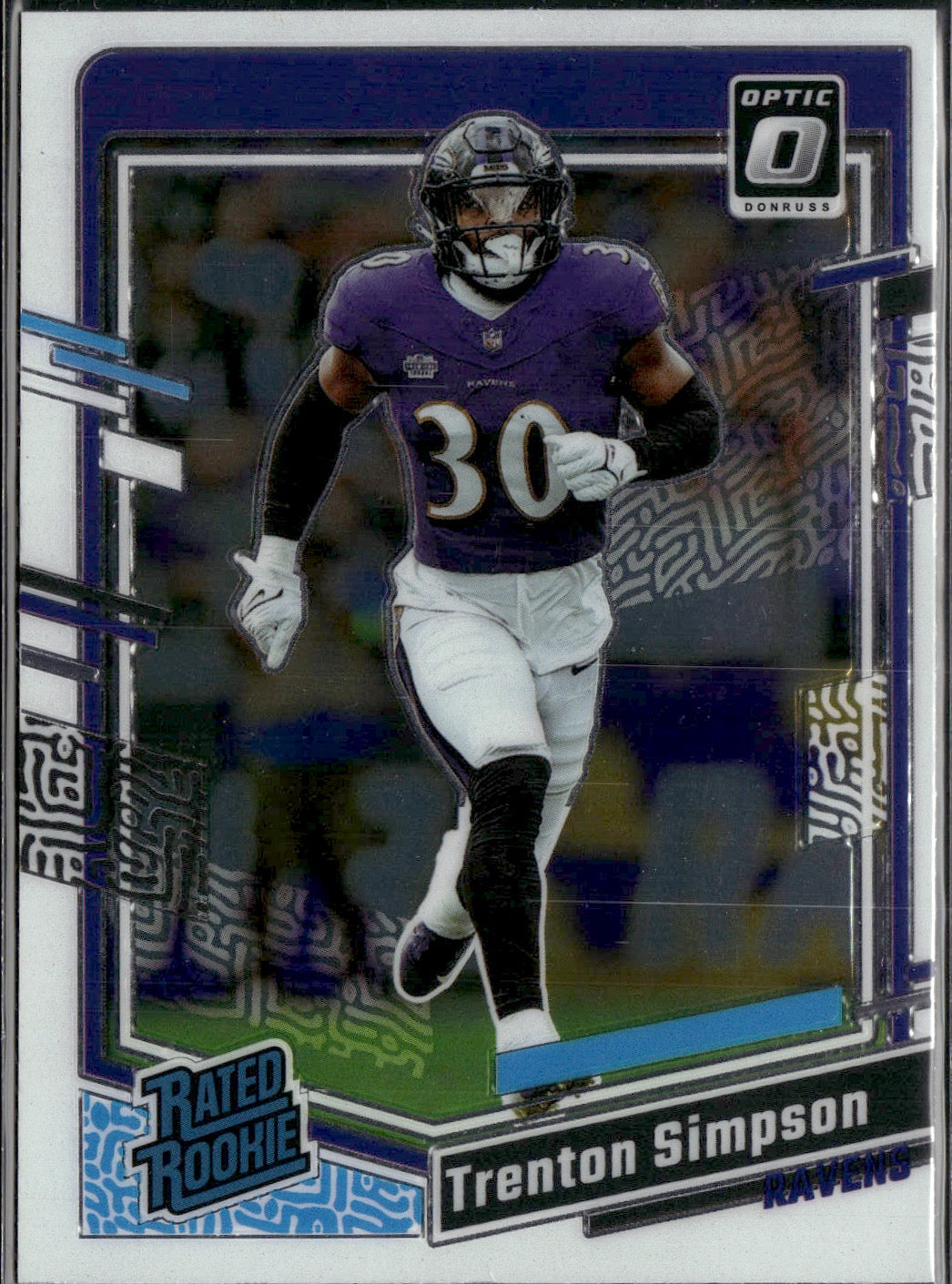 Trenton Simpson #209 2023 Donruss Optic Baltimore Ravens RC