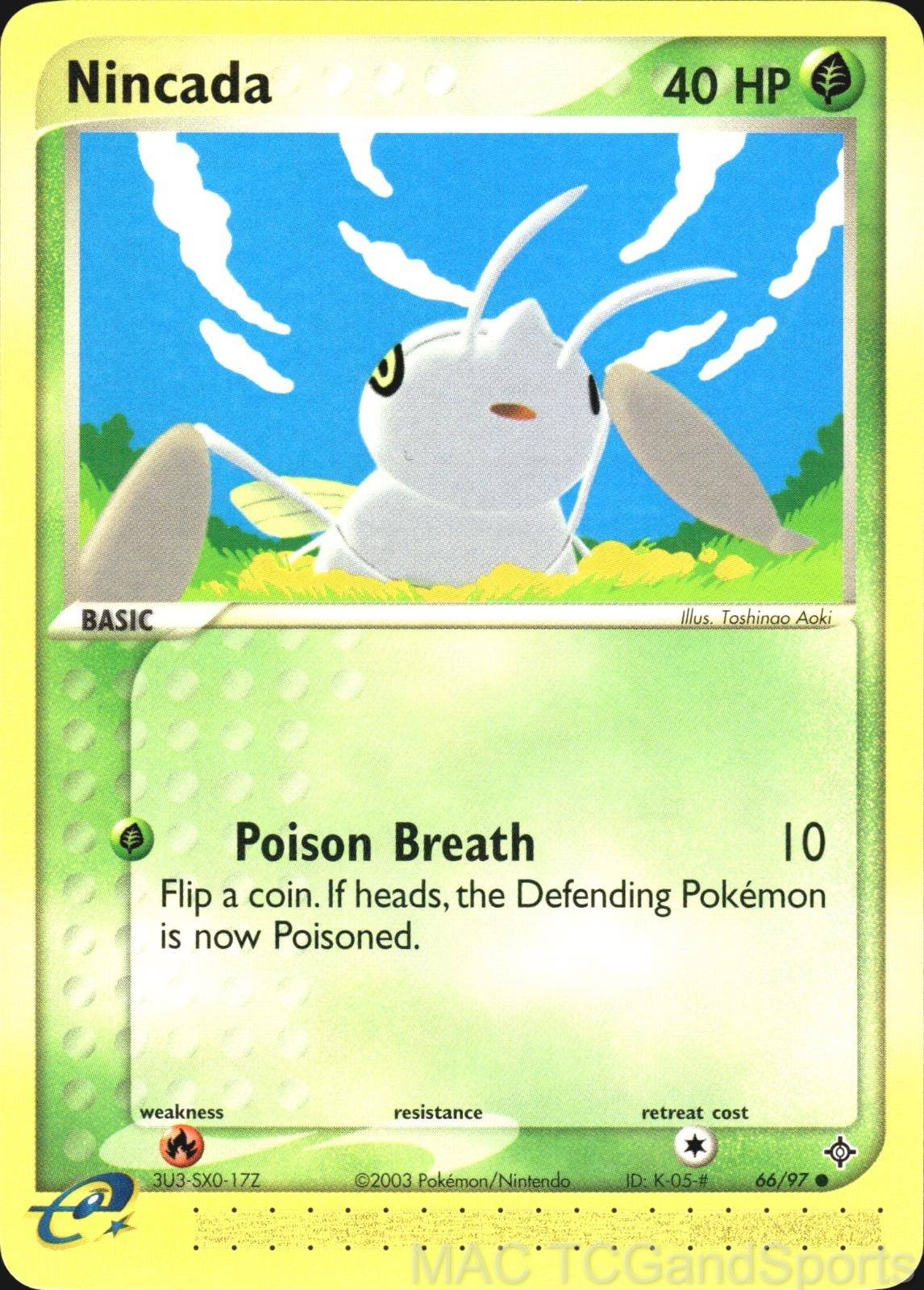 Nincada 66/97 Dragon Pokemon TCG LP