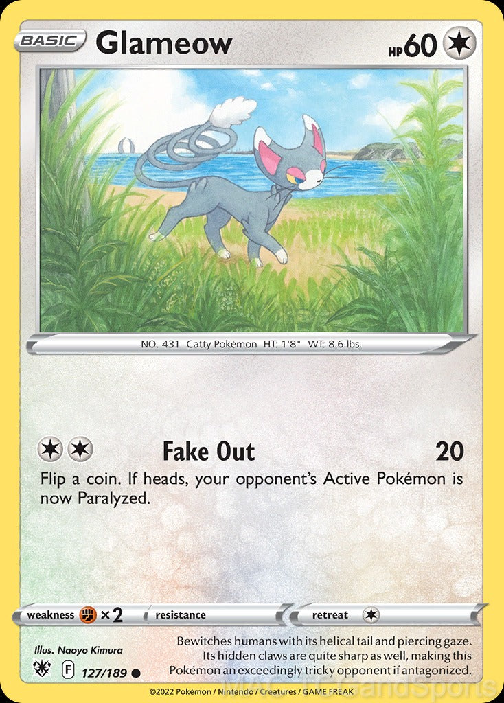 Glameow 127/189 Reverse Holo